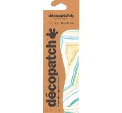 décopatch Décopatch|Seidenpapier & Strohseide>-Papier "Marmor-Lagune"