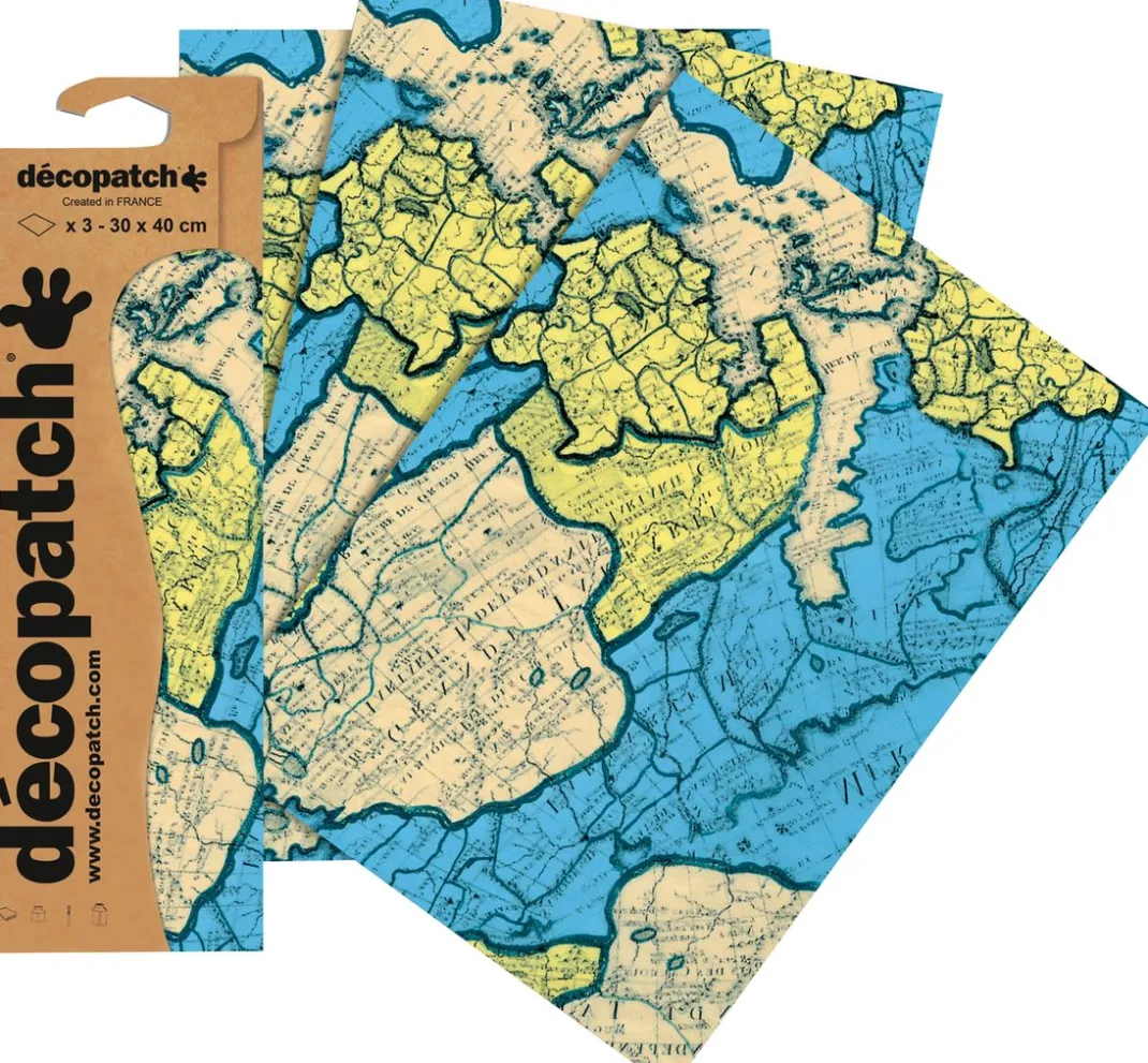 décopatch Décopatch-Papier|Décopatch>-Papier "Weltkarte"