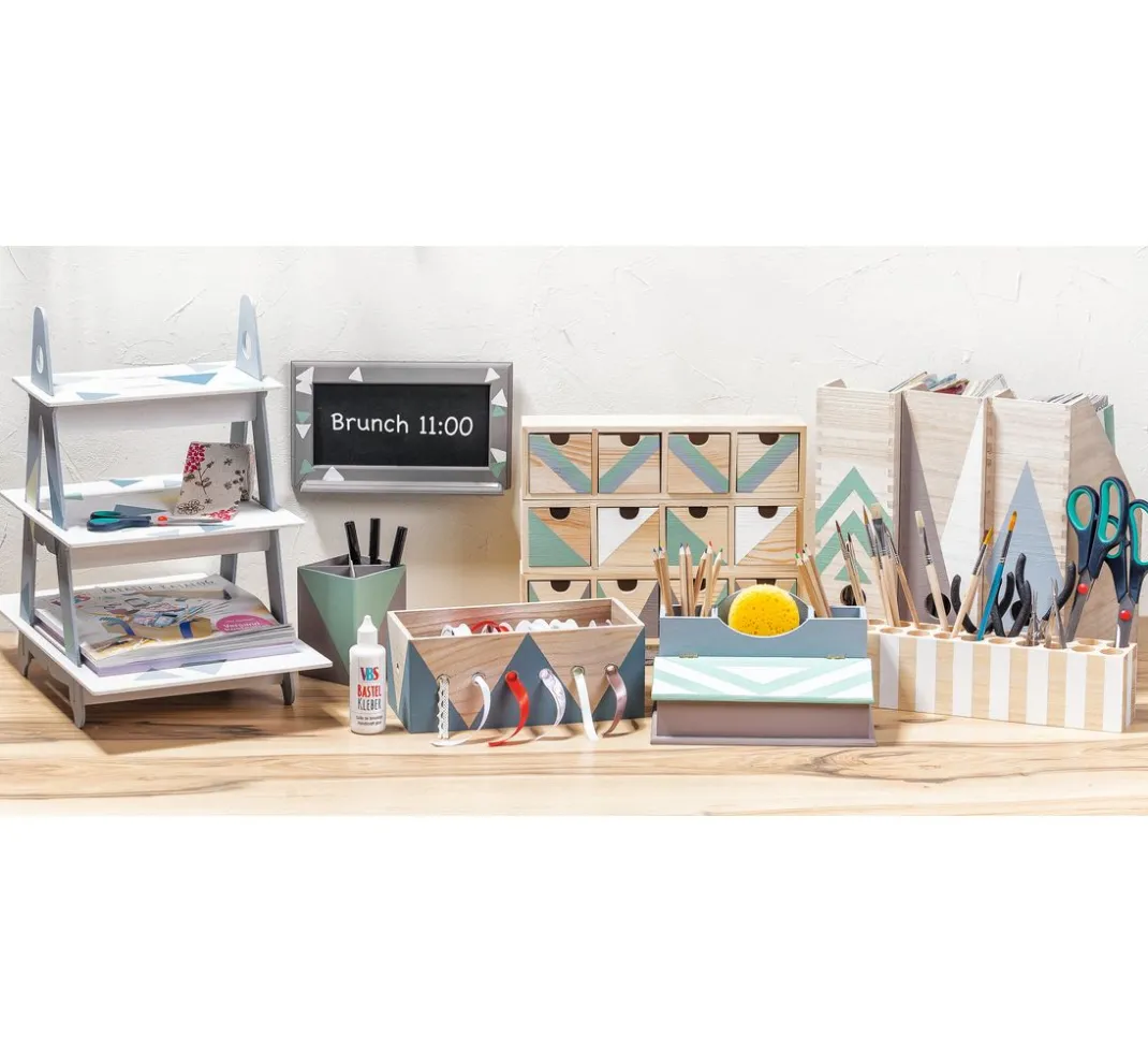 Pronty Crafts Brandmalerei|Holz, Mdf & Pappmaché>Deko- Pflanzentreppe