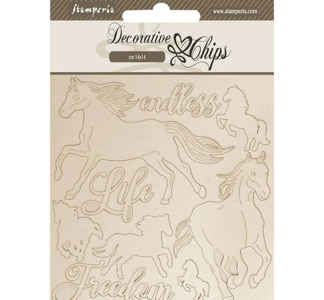 Stamperia Dekoelemente|Kartengestaltung>Deko-Elemente "Silent Sea - Horses"