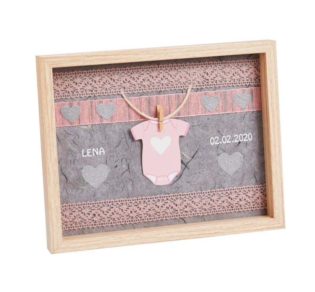 HobbyFun Serviettentechnik|Holz, Mdf & Pappmaché>Dekorahmen, ca. 21,5 x 16,5 x 4 cm