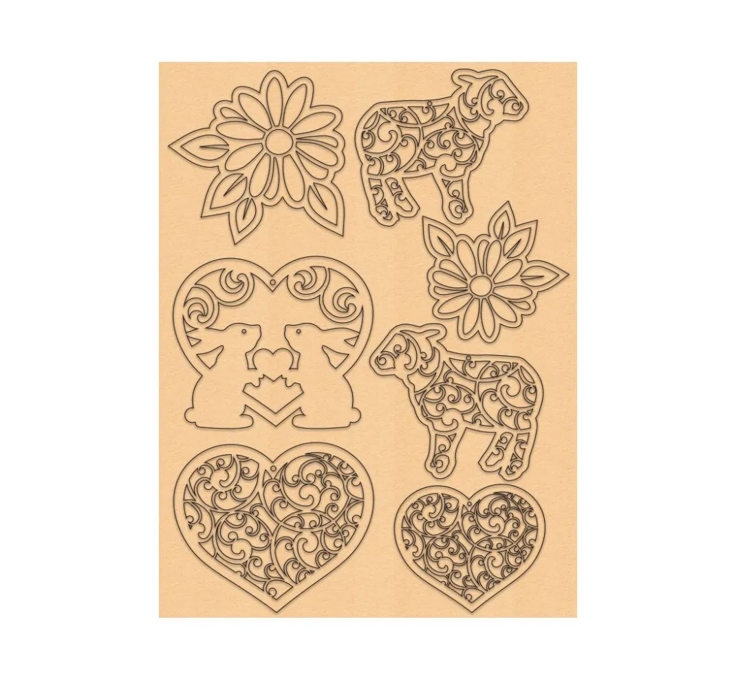 URSUS Papier-Bastelsets|Bastelsets>Deko-Set "Ostern", pastell