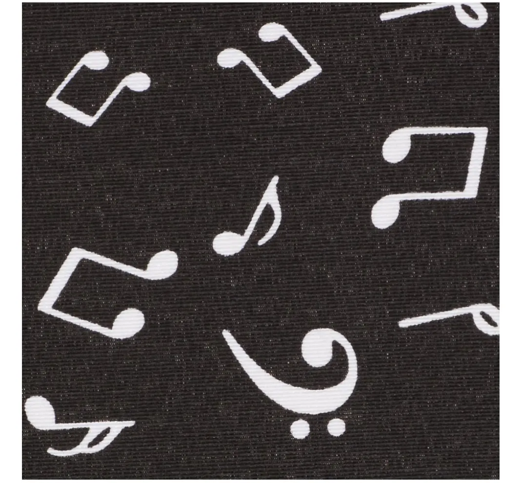 VBS Marktplatz Dekostoff|Stoff Meterware>Dekostoff Leinenoptik "Musiknoten"