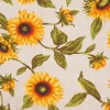 VBS Marktplatz Stoff Meterware|Dekostoff>Dekostoff Leinenoptik "Sonnenblume"