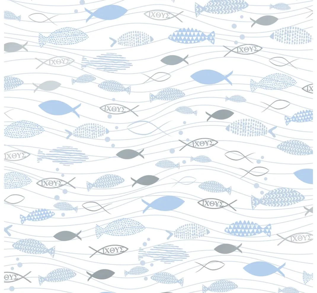Heyda Tonpapier & Fotokarton|Spezialpapier & -Karton>Designkarton "Hotfoil", Fischschwarm