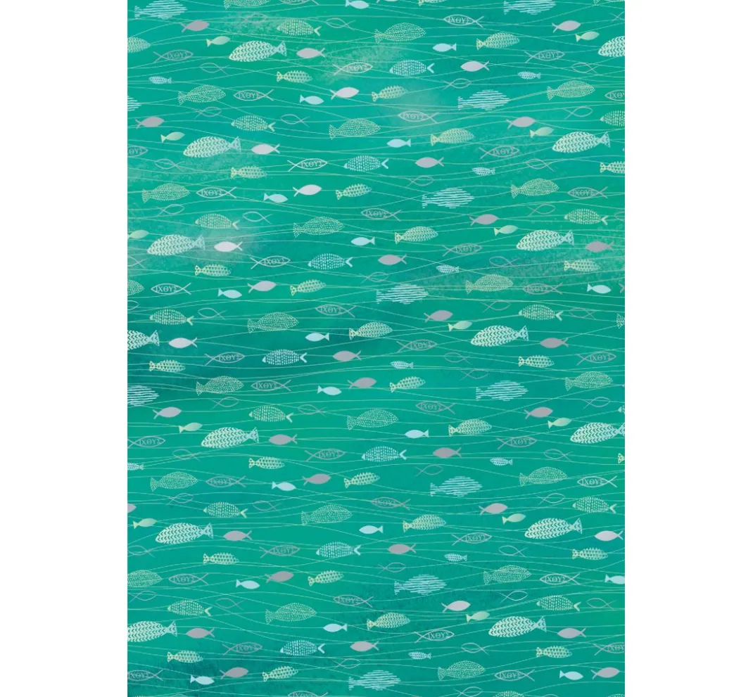 Heyda Tonpapier & Fotokarton|Spezialpapier & -Karton>Designkarton "Hotfoil", Fische