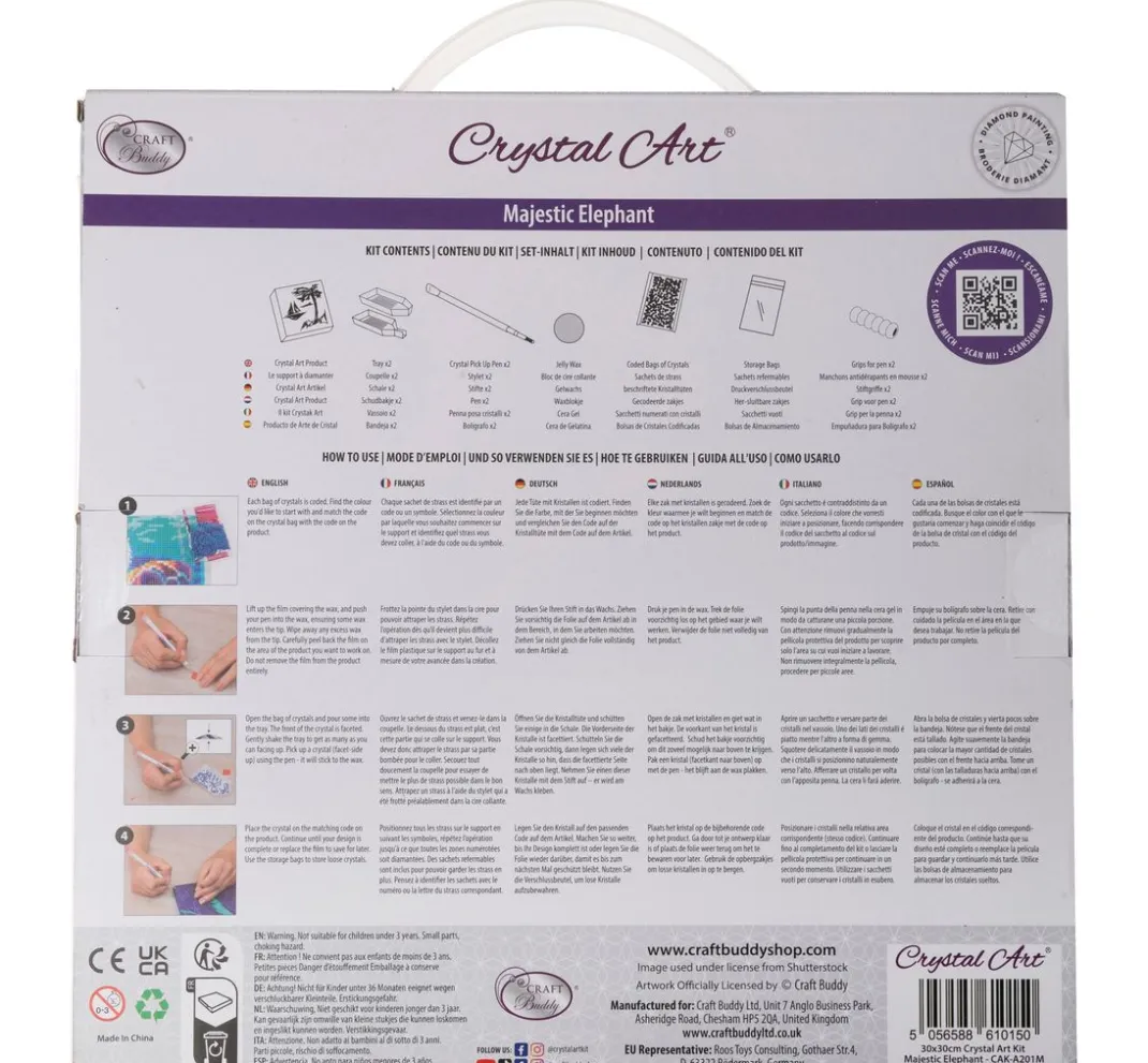 Craft Buddy Diamond Painting>Diamond Painting "Crystal Art Kit", 30 x 30 cm