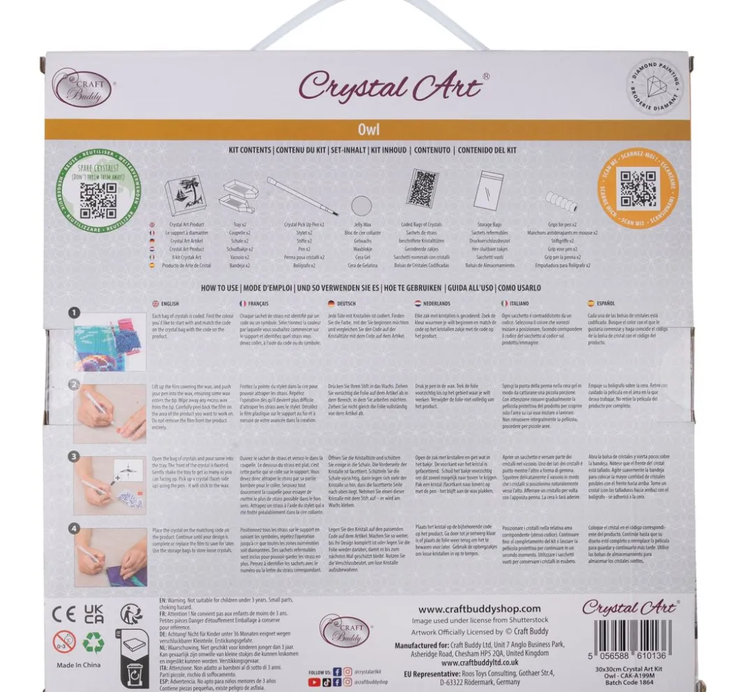 Craft Buddy Diamond Painting>Diamond Painting "Crystal Art Kit", 30 x 30 cm