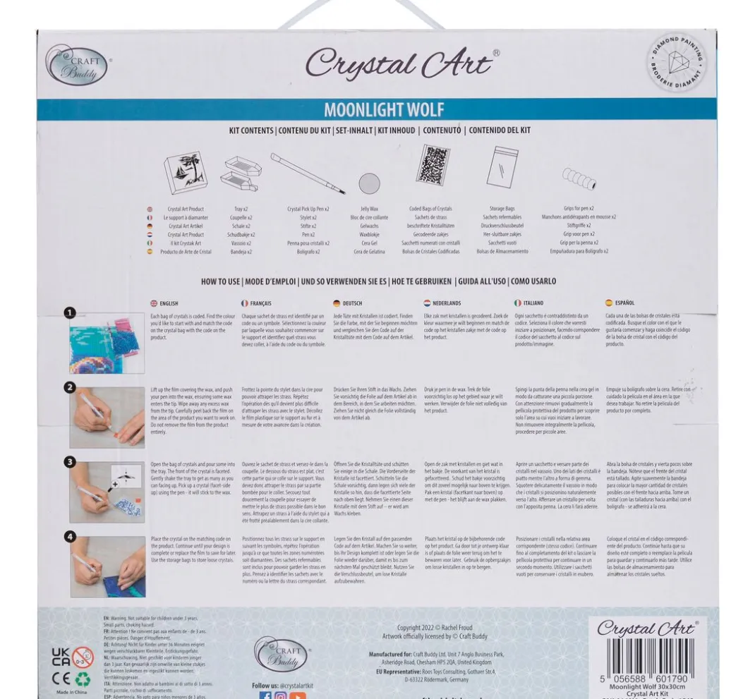 Craft Buddy Diamond Painting>Diamond Painting "Crystal Art Kit", 30 x 30 cm