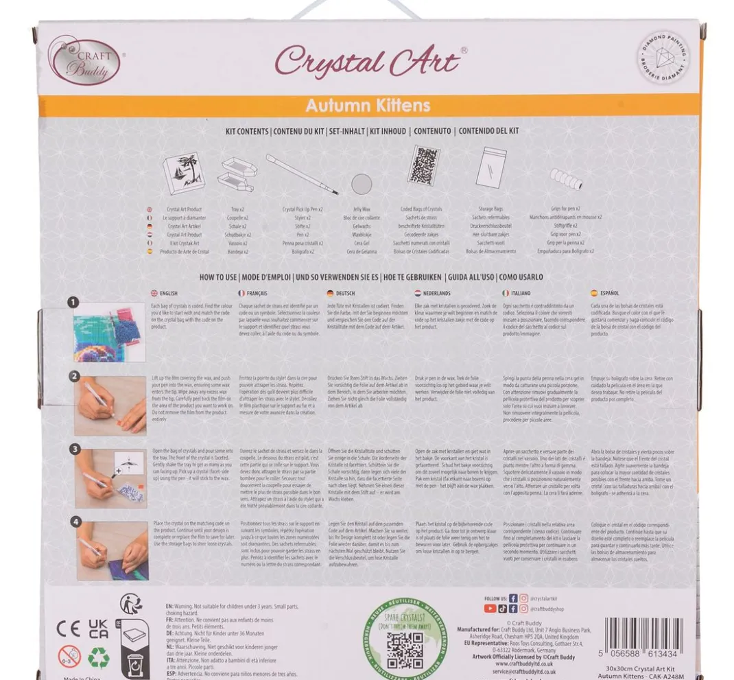 Craft Buddy Diamond Painting>Diamond Painting "Crystal Art Kit", 30 x 30 cm