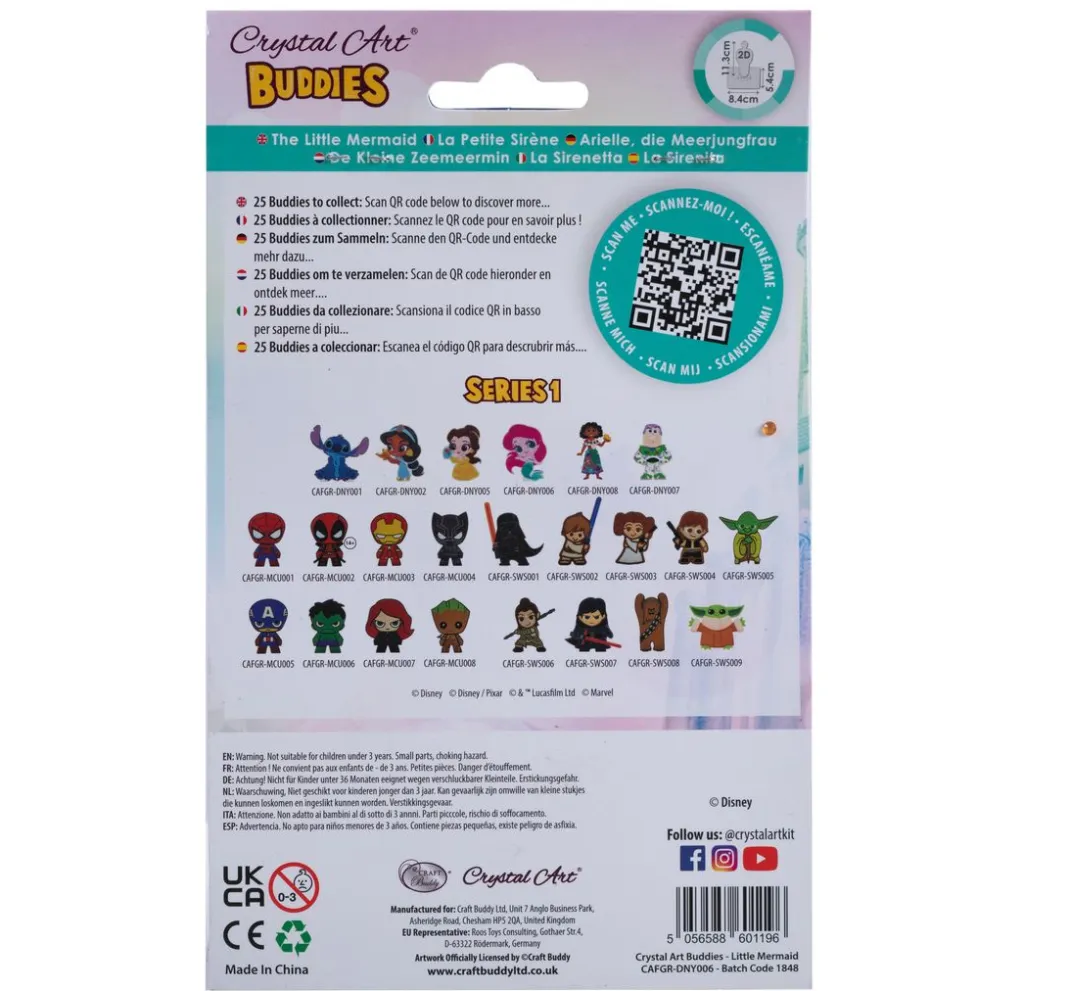 Craft Buddy Diamond Painting|Bastelsets>Diamond Painting "Crystal Art Buddy", 11 x 8 cm