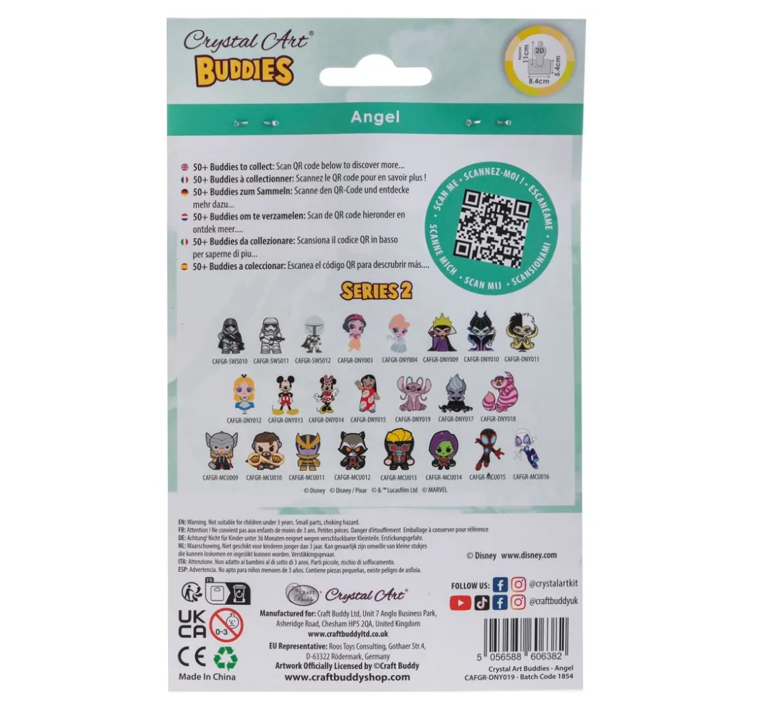 Craft Buddy Diamond Painting|Bastelsets>Diamond Painting "Crystal Art Buddy", 11 x 8 cm