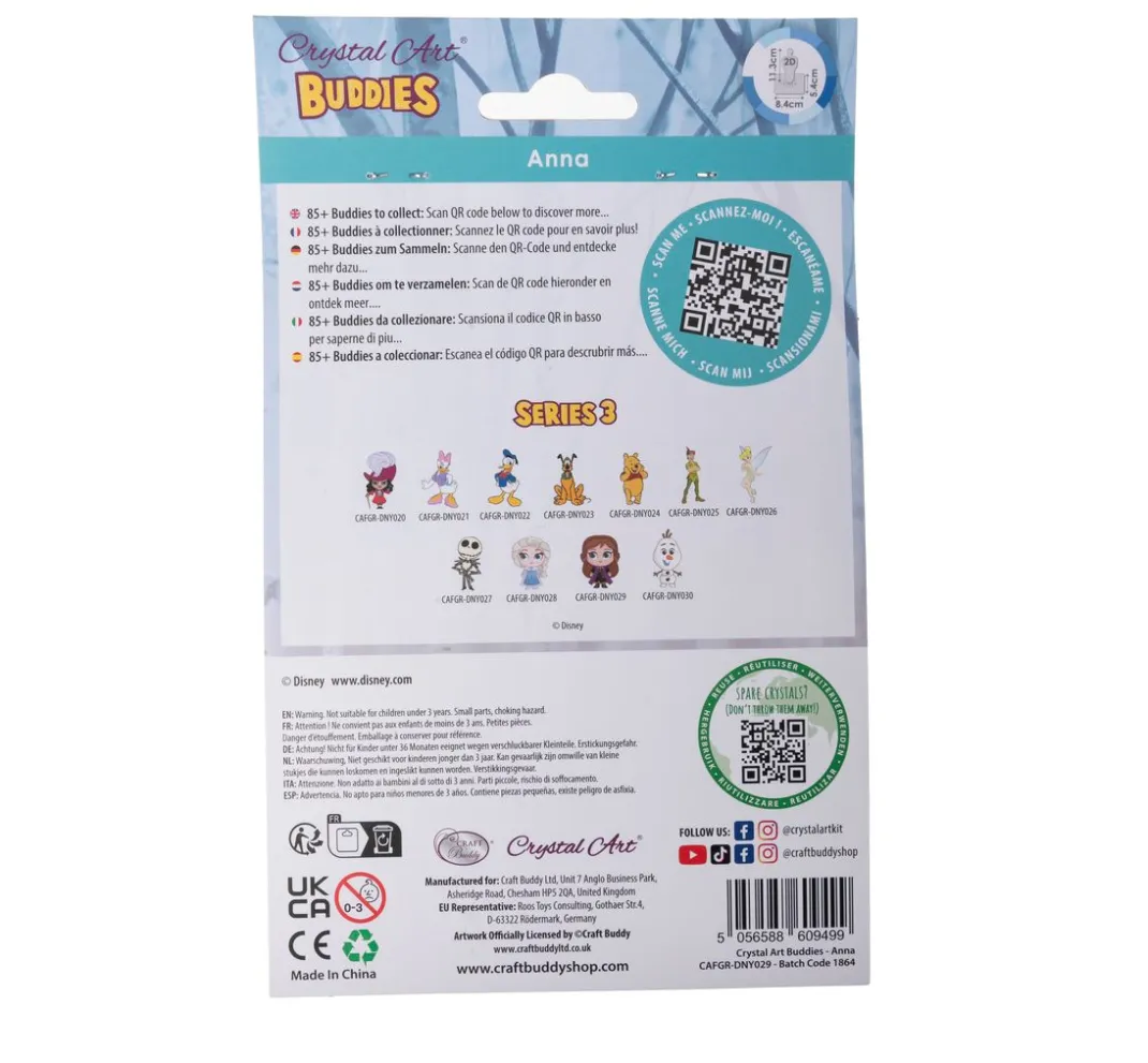 Craft Buddy Diamond Painting|Bastelsets>Diamond Painting "Crystal Art Buddy", 11 x 8 cm