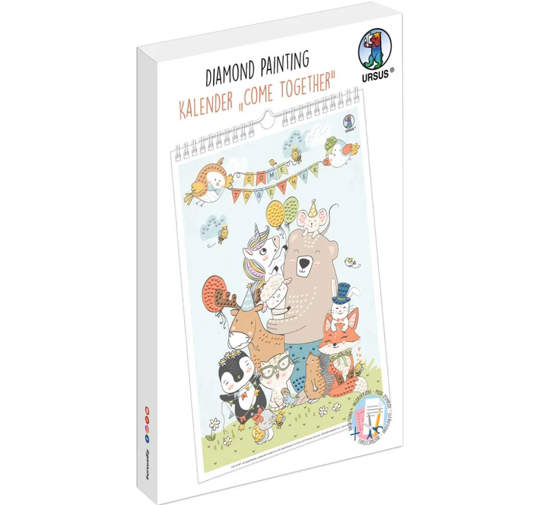 Kinder URSUS Papier-Bastelsets|Kalender & Bullet Journal>Diamond Painting Kalender