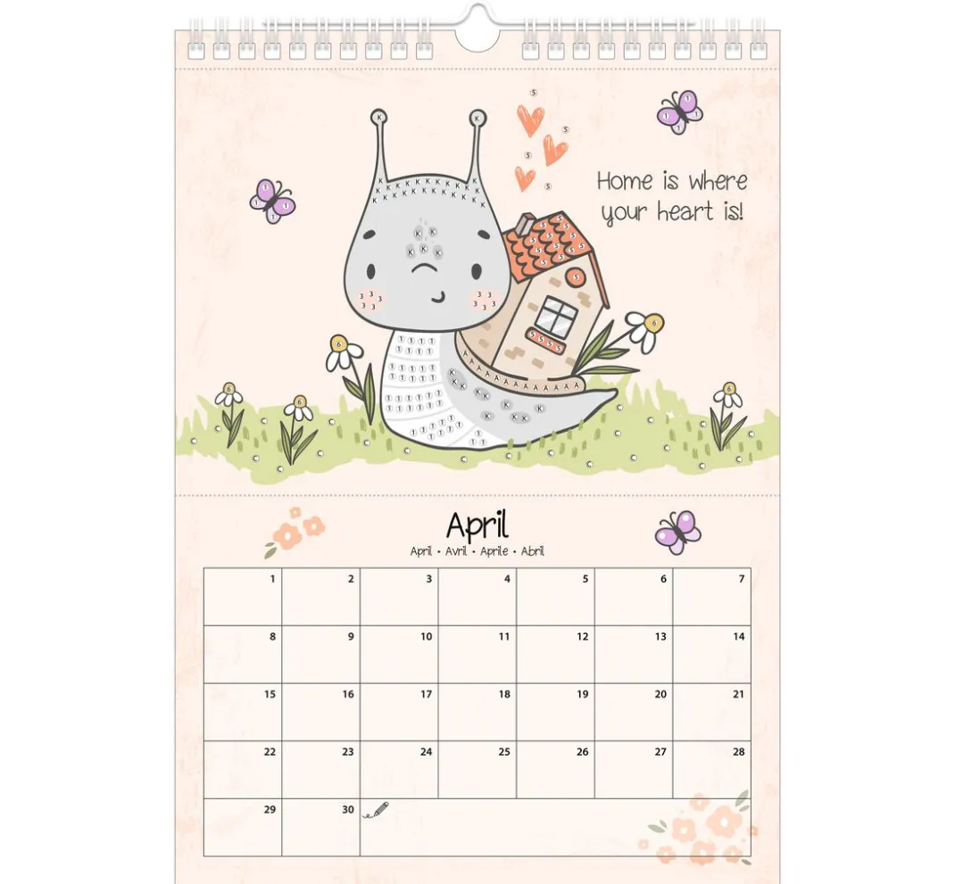 Kinder URSUS Papier-Bastelsets|Kalender & Bullet Journal>Diamond Painting Kalender