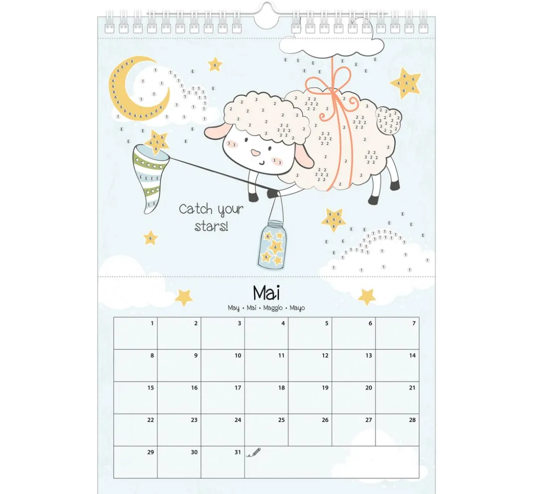 Kinder URSUS Papier-Bastelsets|Kalender & Bullet Journal>Diamond Painting Kalender