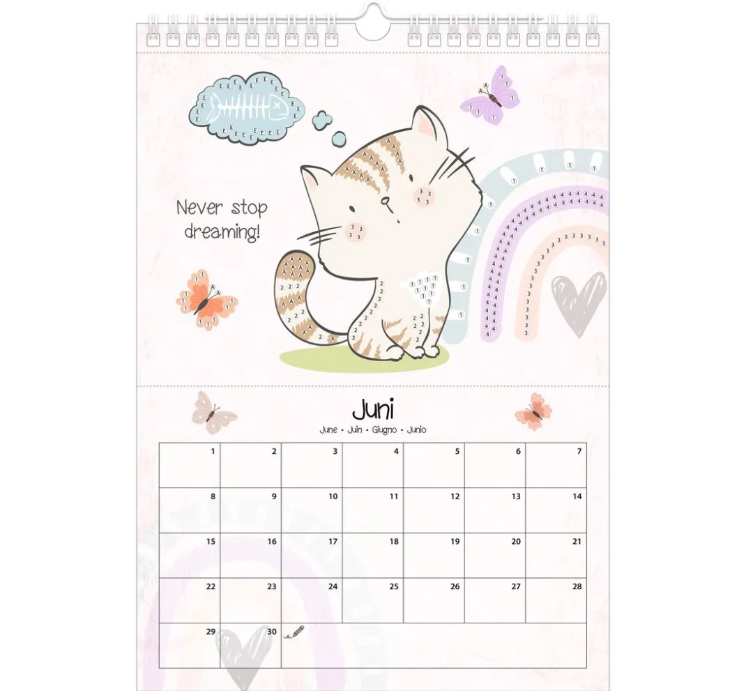 Kinder URSUS Papier-Bastelsets|Kalender & Bullet Journal>Diamond Painting Kalender
