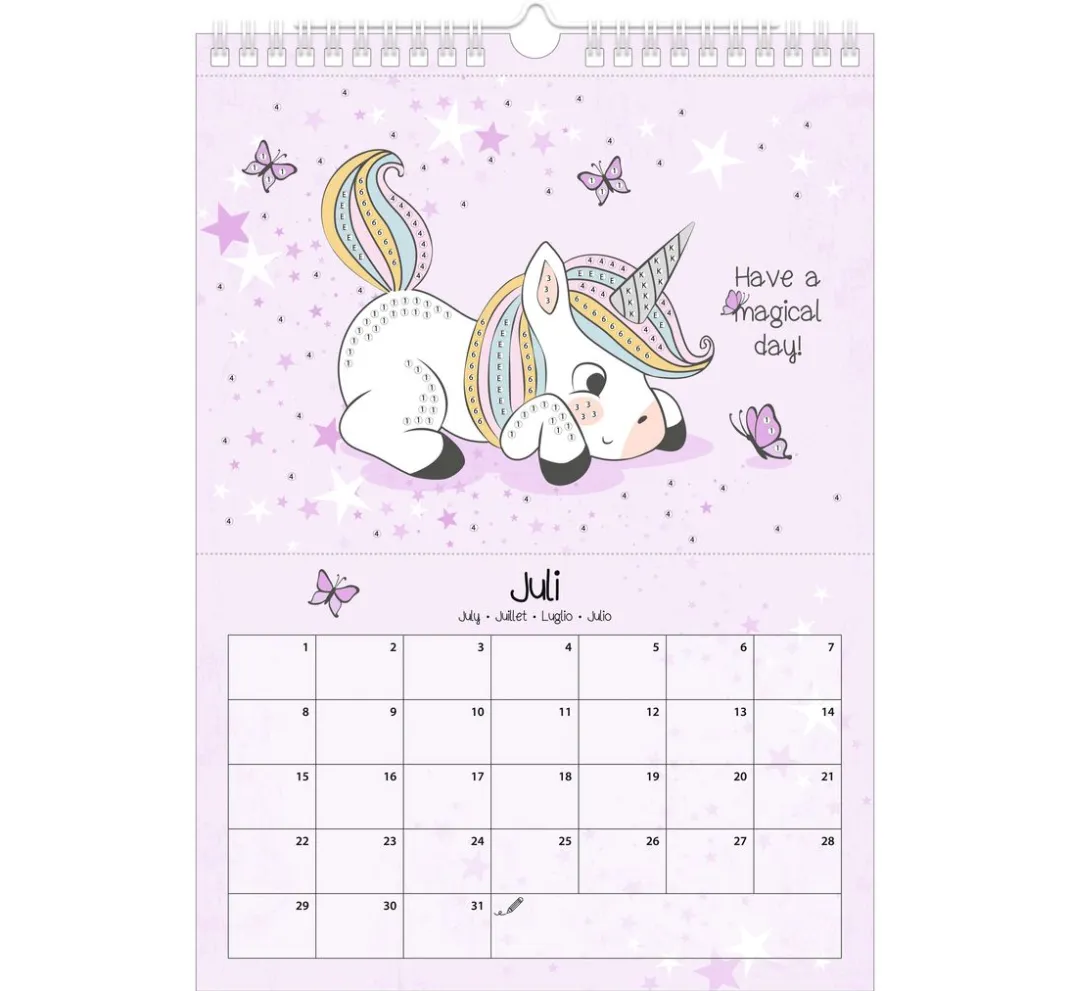 Kinder URSUS Papier-Bastelsets|Kalender & Bullet Journal>Diamond Painting Kalender