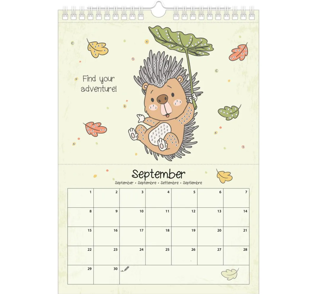 Kinder URSUS Papier-Bastelsets|Kalender & Bullet Journal>Diamond Painting Kalender