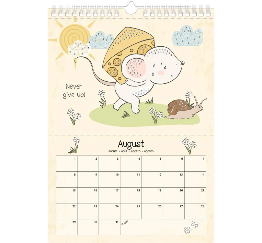 Kinder URSUS Papier-Bastelsets|Kalender & Bullet Journal>Diamond Painting Kalender