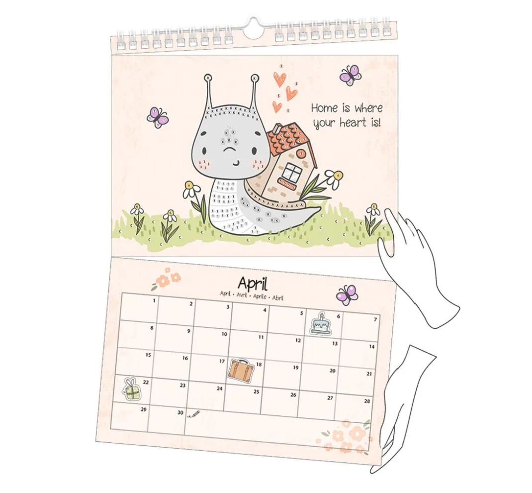 Kinder URSUS Papier-Bastelsets|Kalender & Bullet Journal>Diamond Painting Kalender