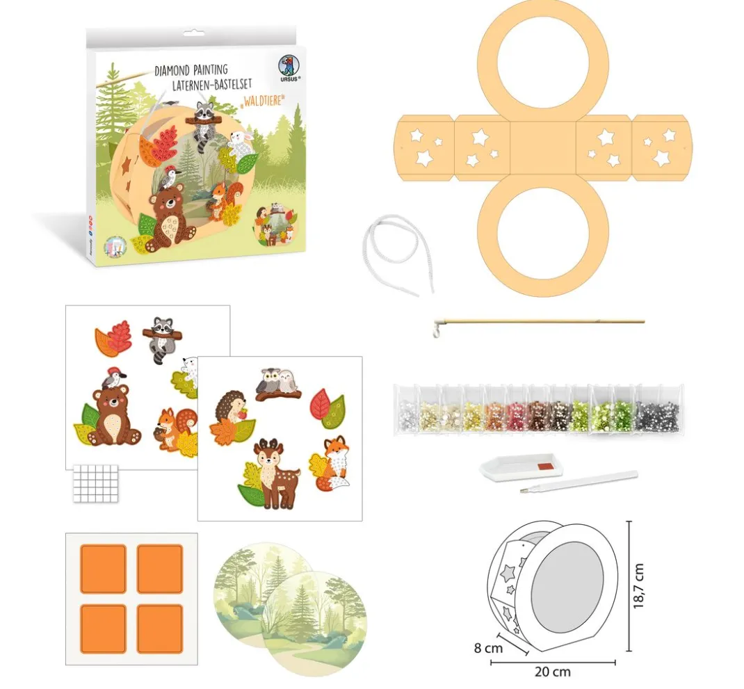 Kinder URSUS Laternen-Bastelsets|Laterne Basteln>Diamond Painting Laternen-Bastelset