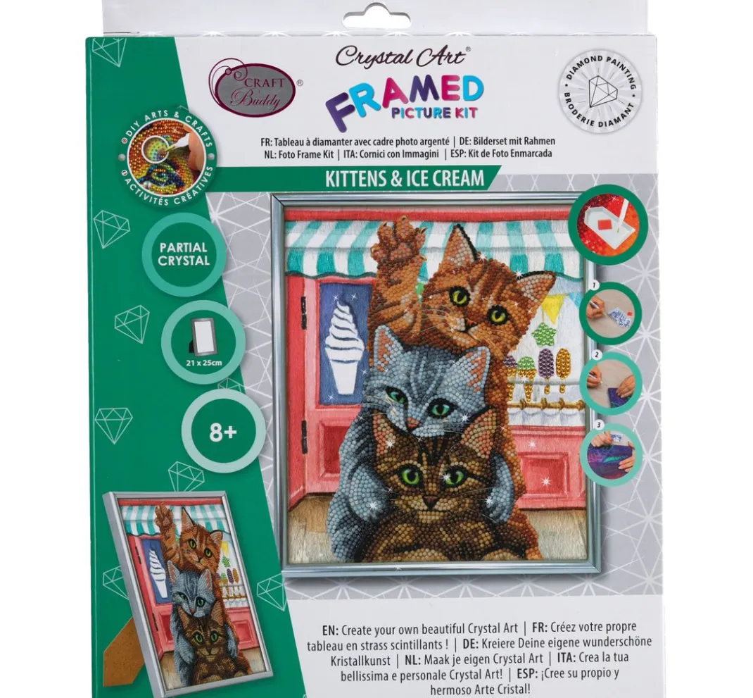 Craft Buddy Diamond Painting>Diamond Painting "Picture Frame Crystal Art"