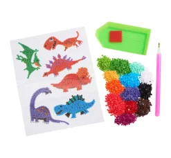 Kinder PRACHT Papier-Bastelsets|Diamond Karten & -Sticker>Diamond Painting Sticker Bastelset "Dinos"