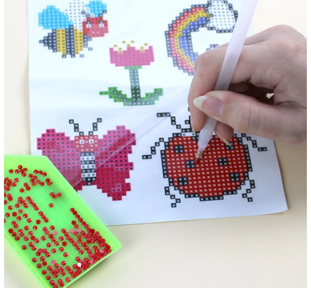 Kinder PRACHT Deko-Bastelsets|Diamond Karten & -Sticker>Diamond Painting Sticker Bastelset "Unterwasserwelt"