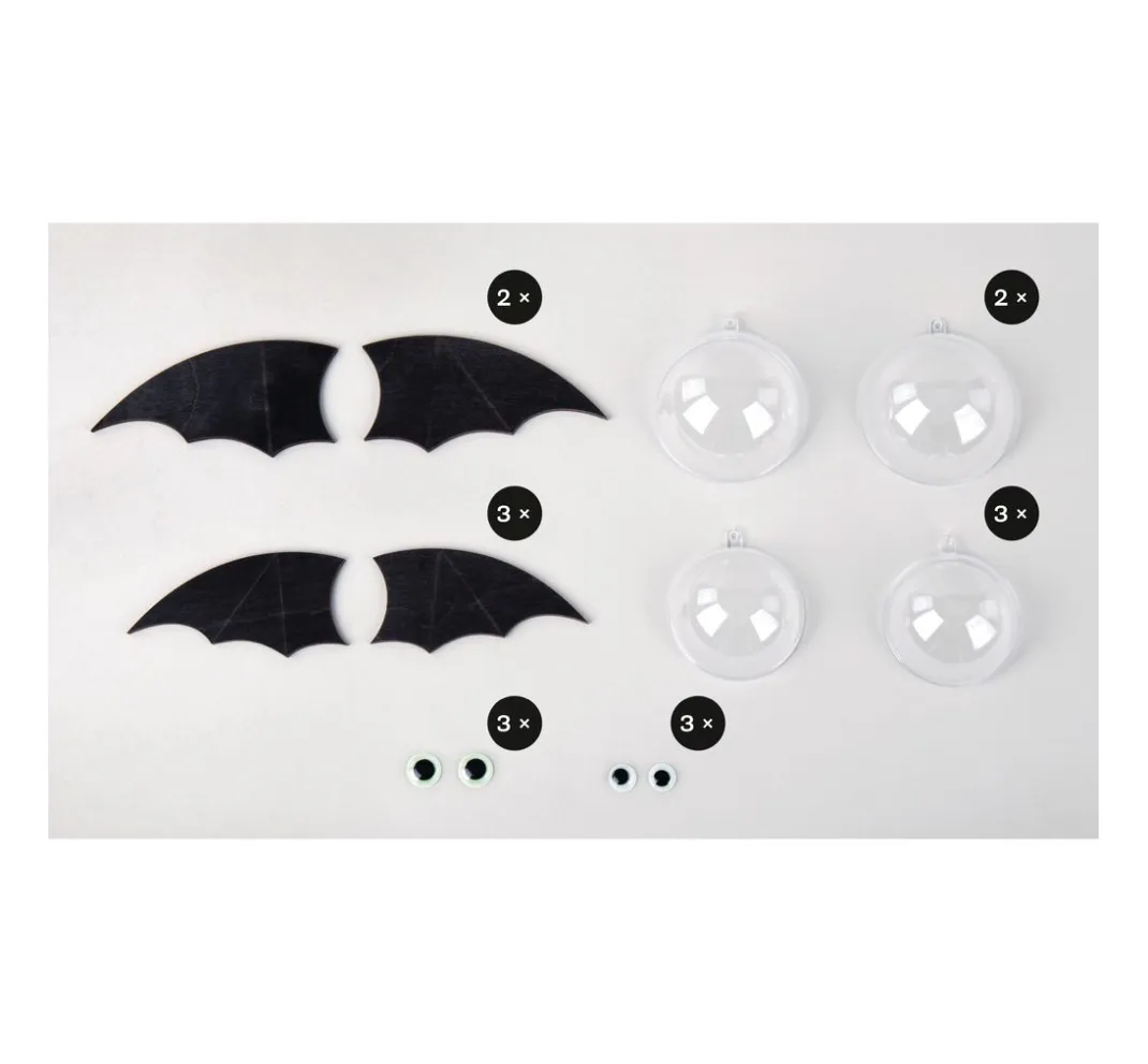 Kinder Rayher Deko-Bastelsets|Bastelsets>DIY-Bastelset "Fledermäuse"