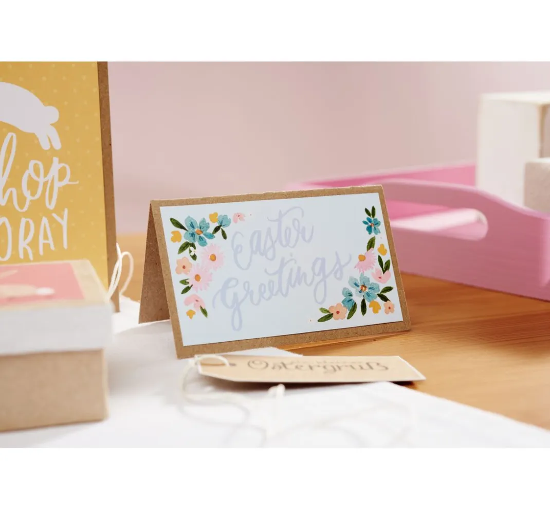 Craft UK Limited Karten & Umschläge|Kartengestaltung>Doppelkarten mit Umschlägen "Kraftpapier", 18 x 13 cm, 50 Stück