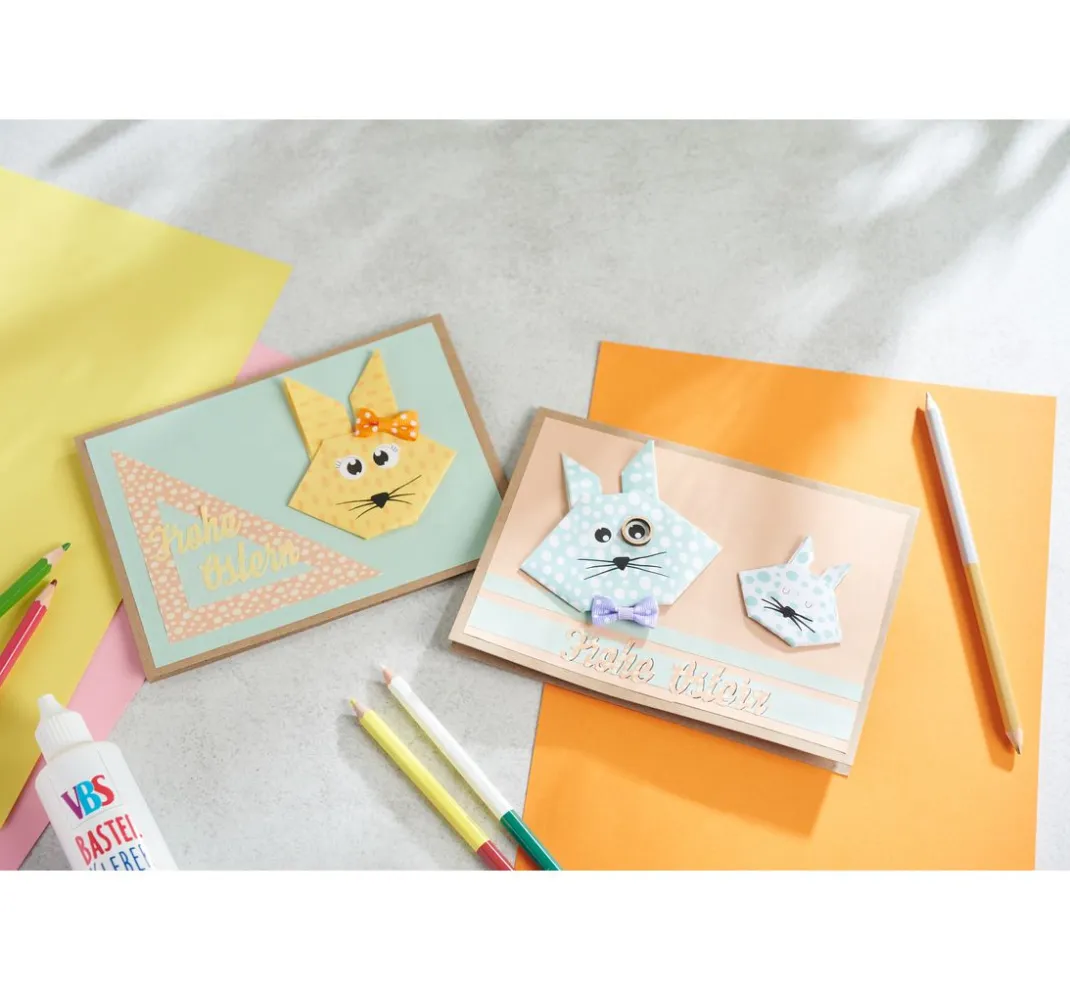 Craft UK Limited Karten & Umschläge|Kartengestaltung>Doppelkarten mit Umschlägen "Kraftpapier", 18 x 13 cm, 50 Stück