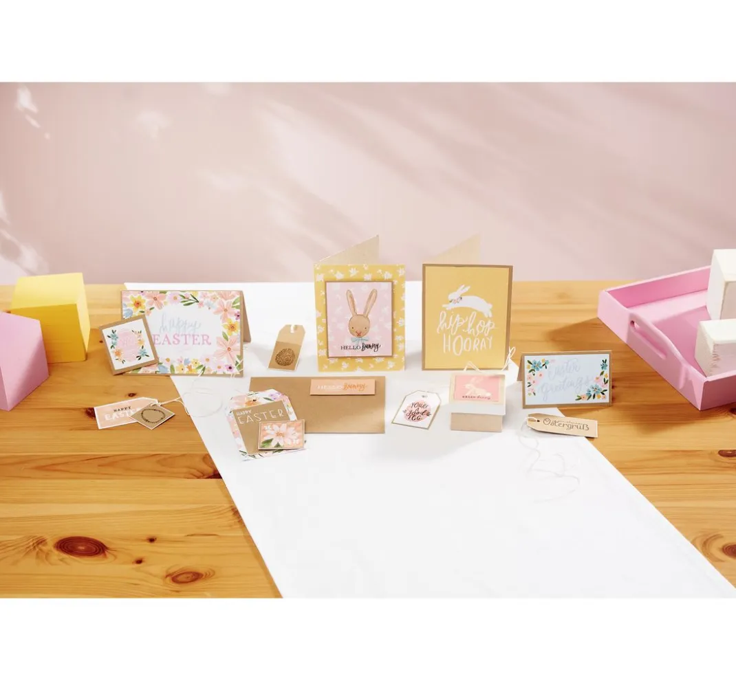 Craft UK Limited Karten & Umschläge|Kartengestaltung>Doppelkarten mit Umschlägen "Kraftpapier", 18 x 13 cm, 50 Stück