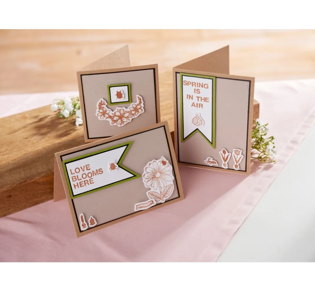 Craft UK Limited Kartengestaltung|Karten & Umschläge>Doppelkarten mit Umschlägen "Kraftpapier", DIN A6, 50 Stück