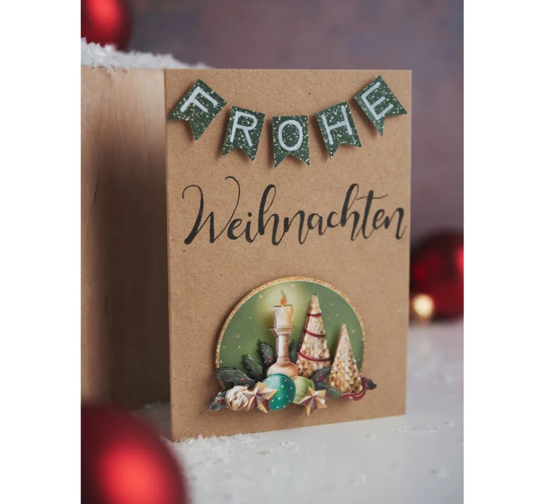 Craft UK Limited Kartengestaltung|Karten & Umschläge>Doppelkarten mit Umschlägen "Kraftpapier", DIN A6, 50 Stück