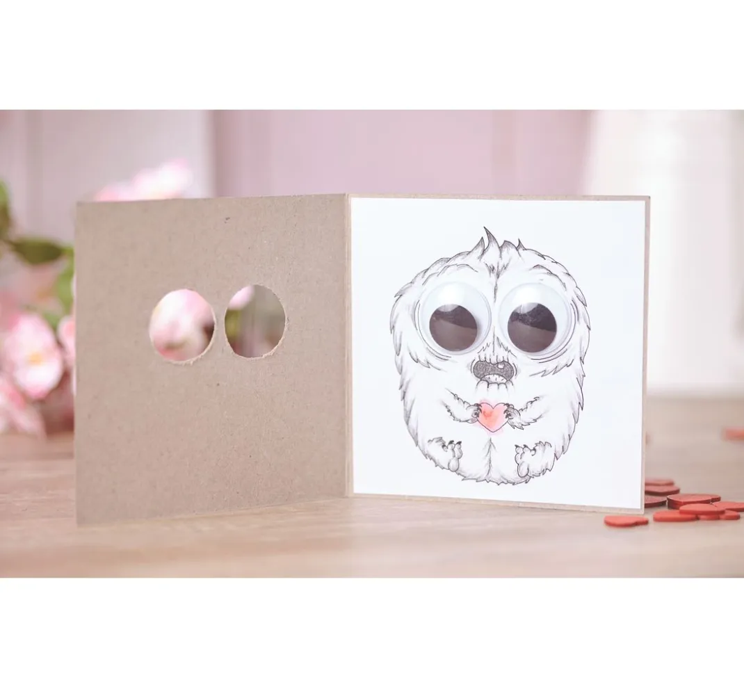 Craft UK Limited Karten & Umschläge|Kartengestaltung>Doppelkarten mit Umschlägen "Kraftpapier", 12,5 x 12,5 cm, 50 Stück
