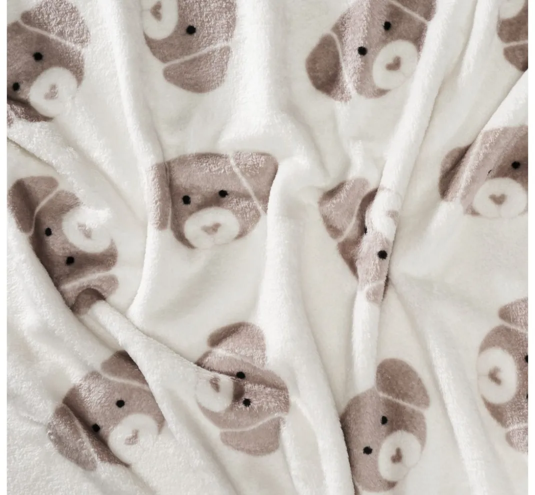 VBS Marktplatz Fleecestoff|Stoff Meterware>Double-Fleece-Stoff "Cute Dog"