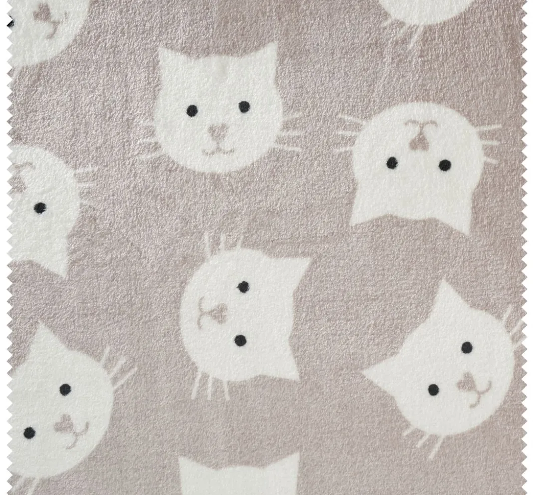 VBS Marktplatz Fleecestoff|Stoff Meterware>Double-Fleece-Stoff "Katze"