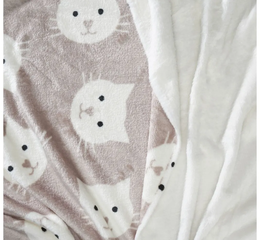VBS Marktplatz Fleecestoff|Stoff Meterware>Double-Fleece-Stoff "Katze"