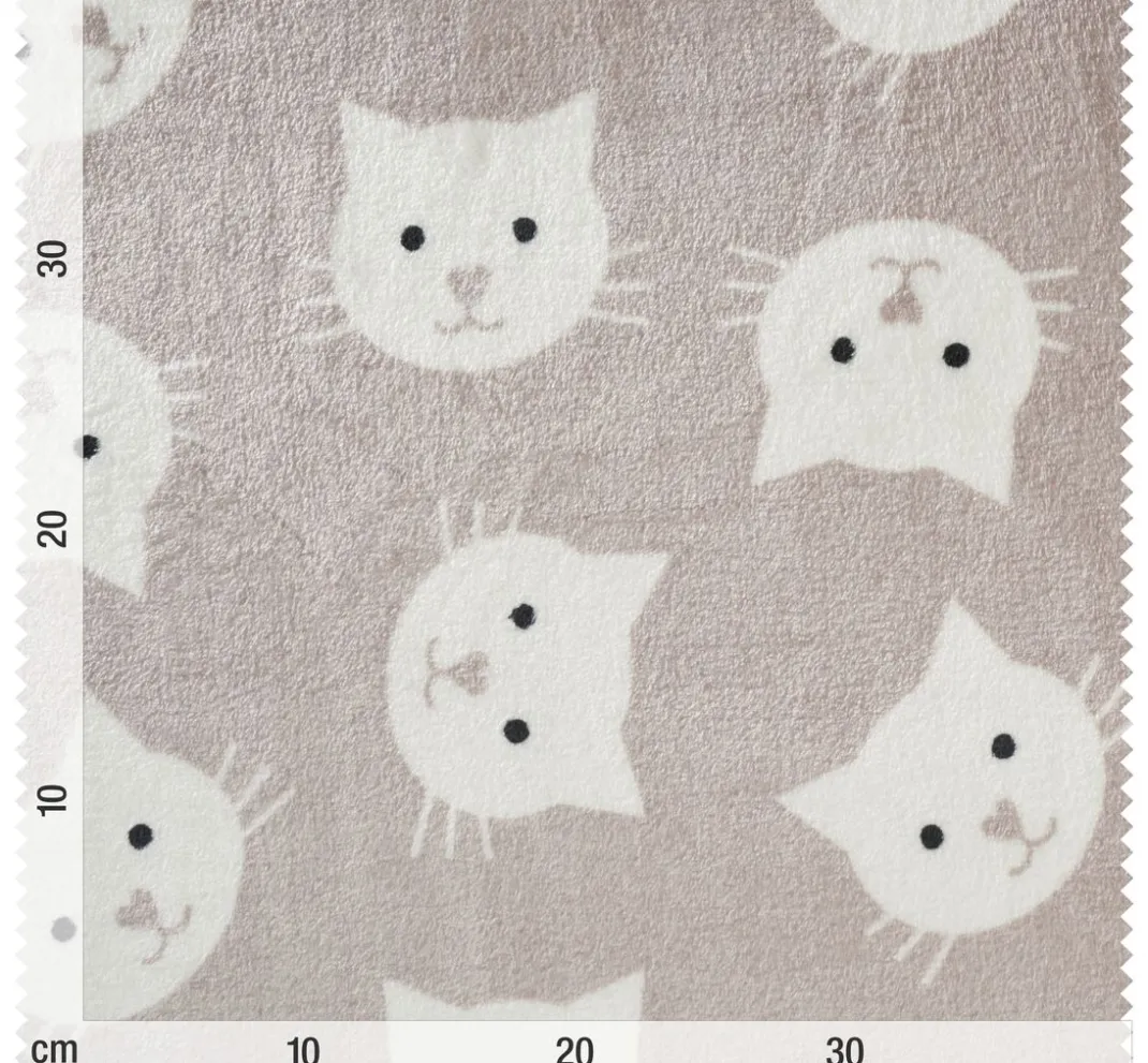 VBS Marktplatz Fleecestoff|Stoff Meterware>Double-Fleece-Stoff "Katze"
