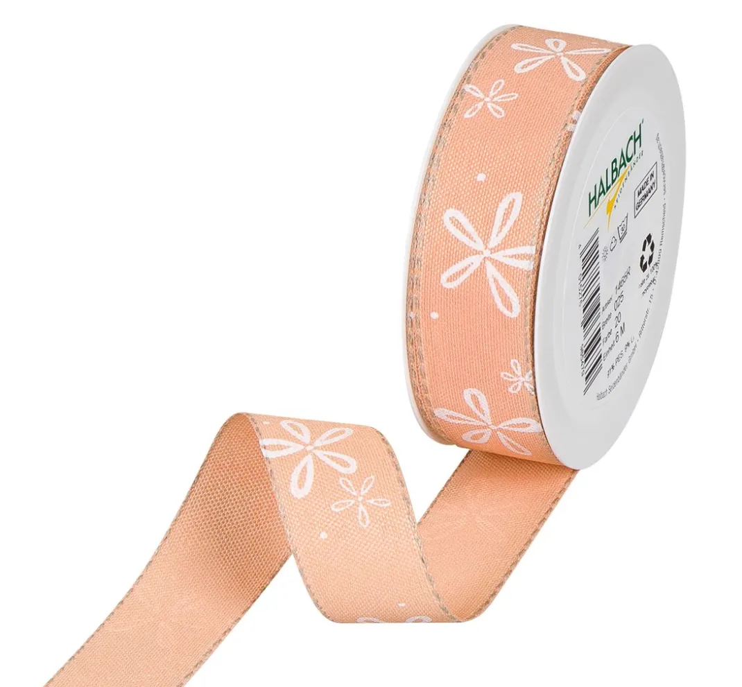 HALBACH Schleifenband|Geschenk- & Ringelband>Druckband "Blüte"