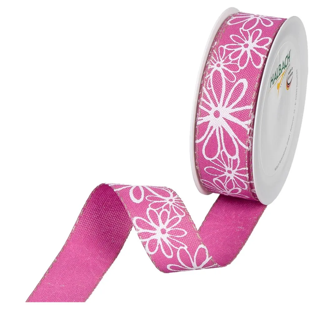 HALBACH Schleifenband|Geschenk- & Ringelband>Druckband "Blüten"