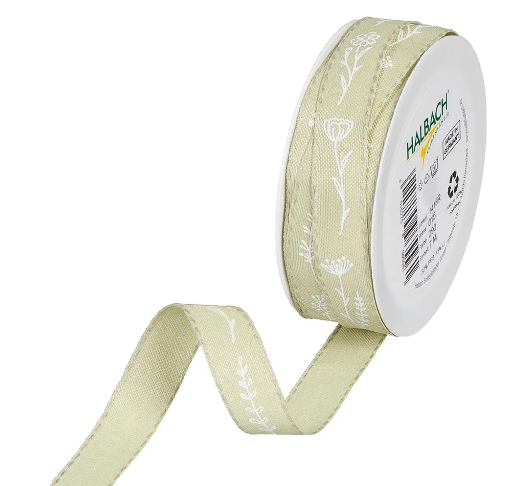 HALBACH Schleifenband|Geschenk- & Ringelband>Druckband "Blumen"