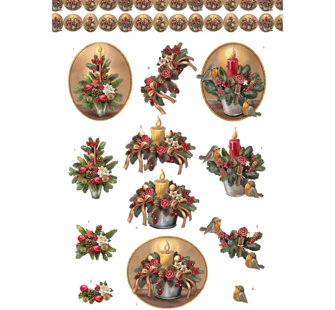 FINDit 3D-Motivbögen|Kartengestaltung>3D-Stanzbogenbuch "Christmas Scenes"