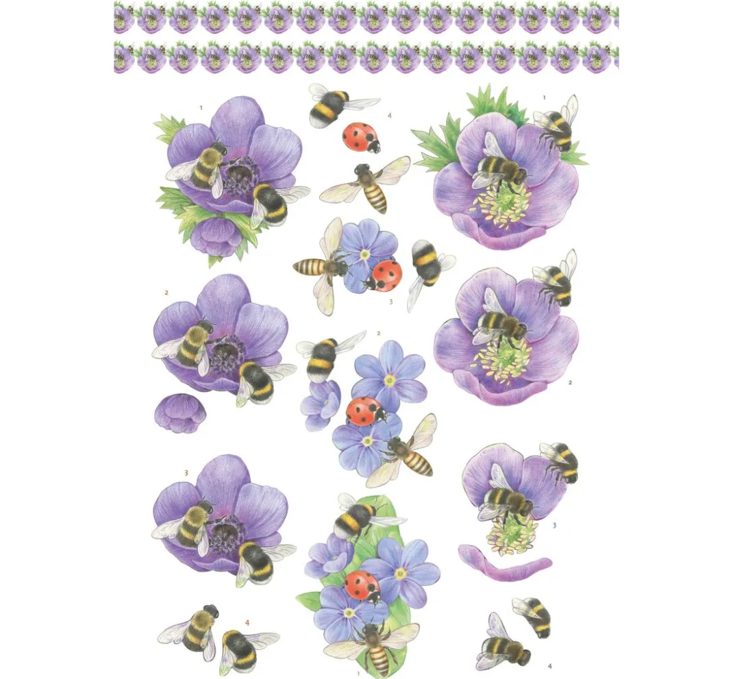 FINDit 3D-Motivbögen|Kartengestaltung>3D-Stanzbogenbuch "Spring Animals"