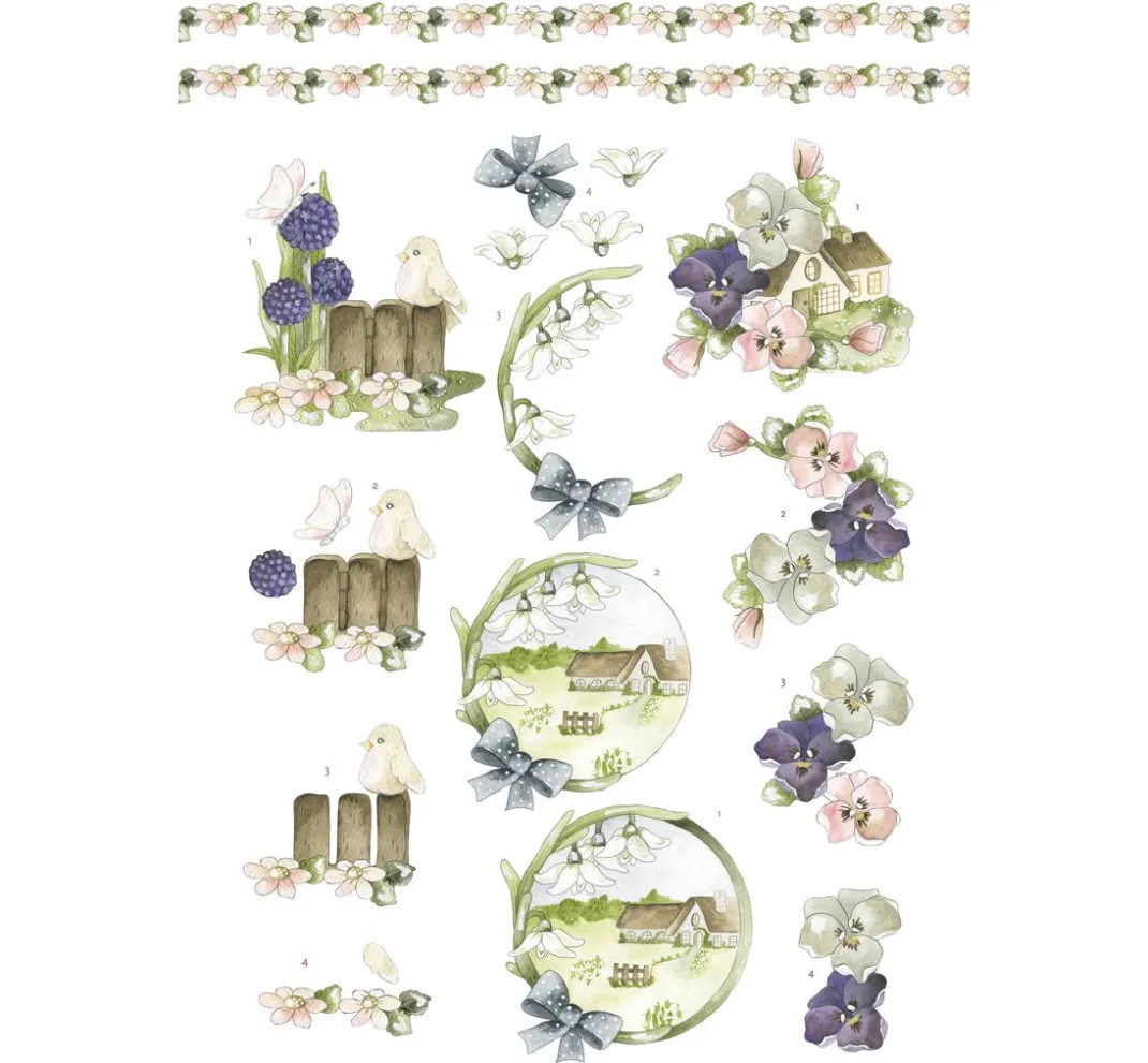 FINDit 3D-Motivbögen|Kartengestaltung>3D-Stanzbogenbuch "Spring Animals"