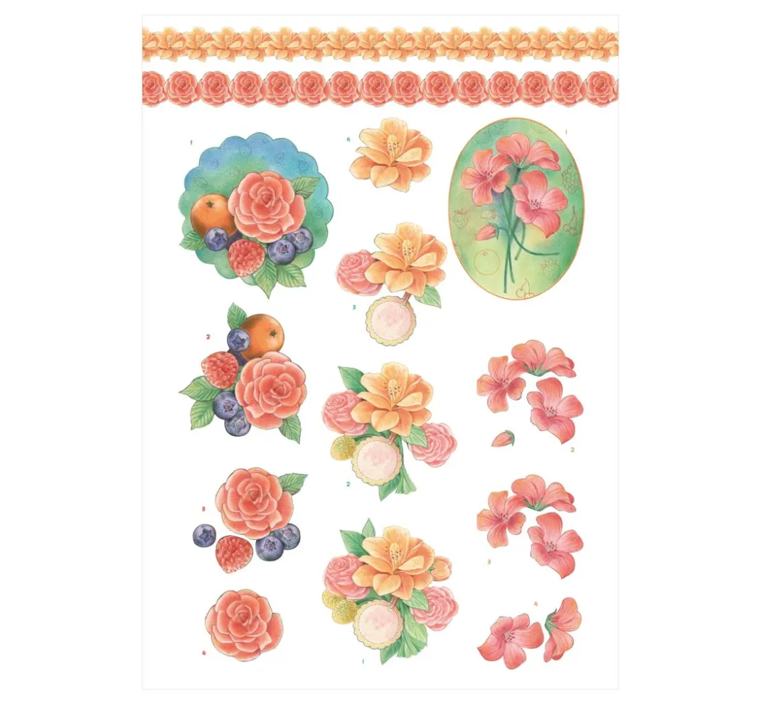 FINDit 3D-Motivbögen|Kartengestaltung>3D-Stanzbogenbuch "Urban Flowers"