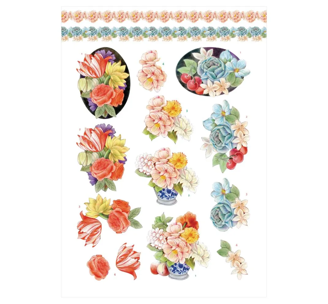 FINDit 3D-Motivbögen|Kartengestaltung>3D-Stanzbogenbuch "Urban Flowers"