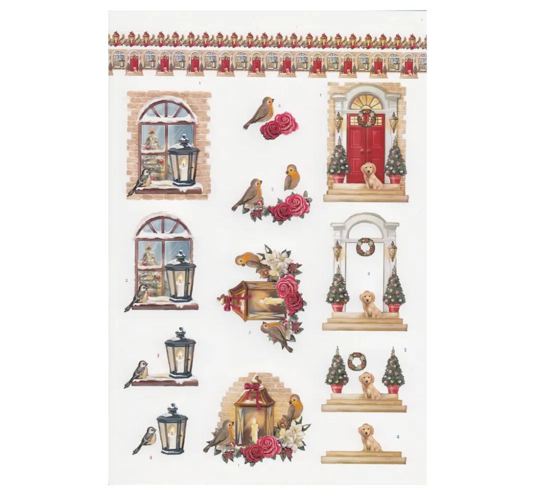 FINDit 3D-Motivbögen|Kartengestaltung>3D-Stanzbogenbuch "White Christmas Feelings"