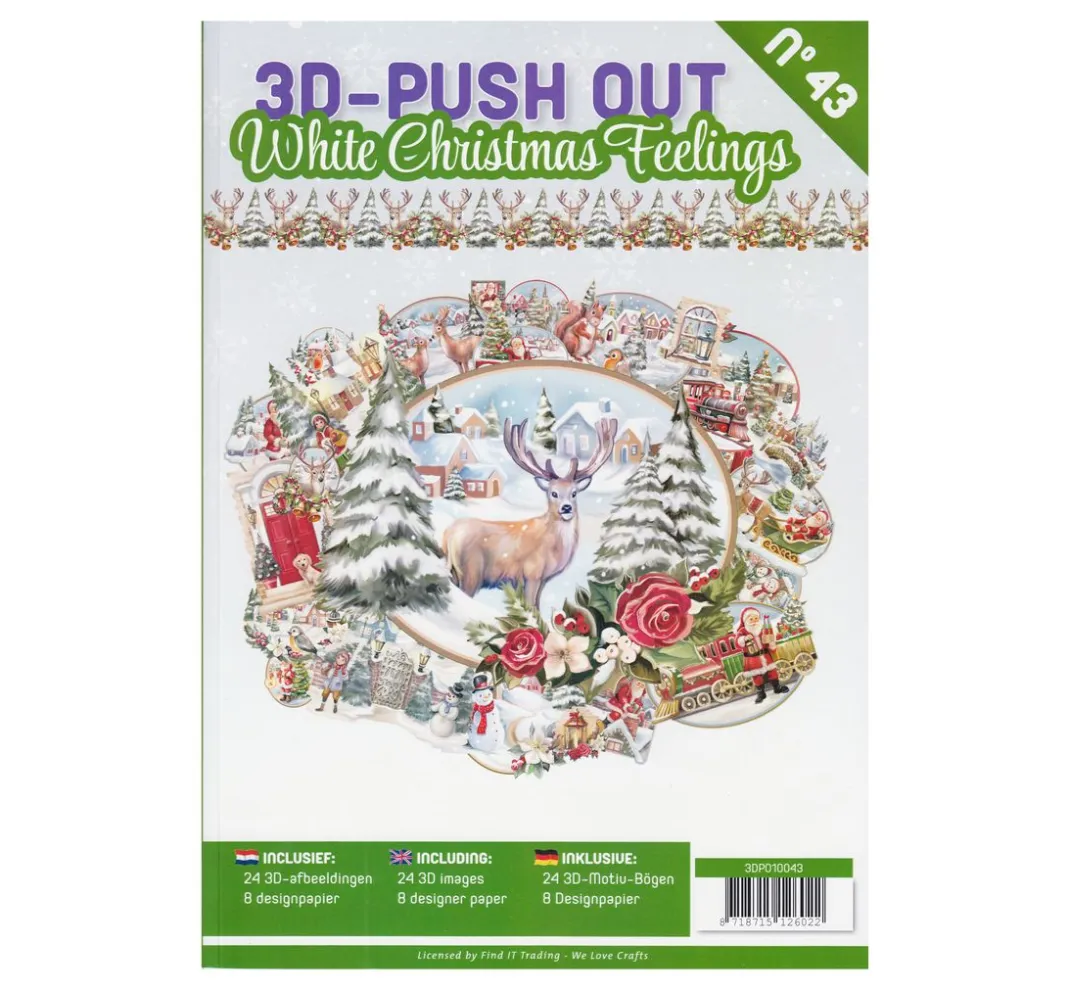 FINDit 3D-Motivbögen|Kartengestaltung>3D-Stanzbogenbuch "White Christmas Feelings"
